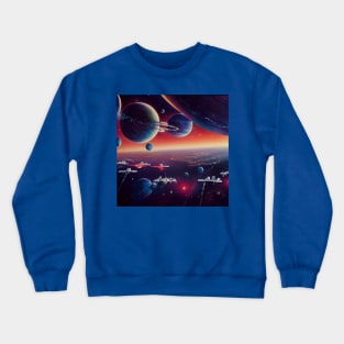 Interplanetary Spaceport Crewneck Sweatshirt